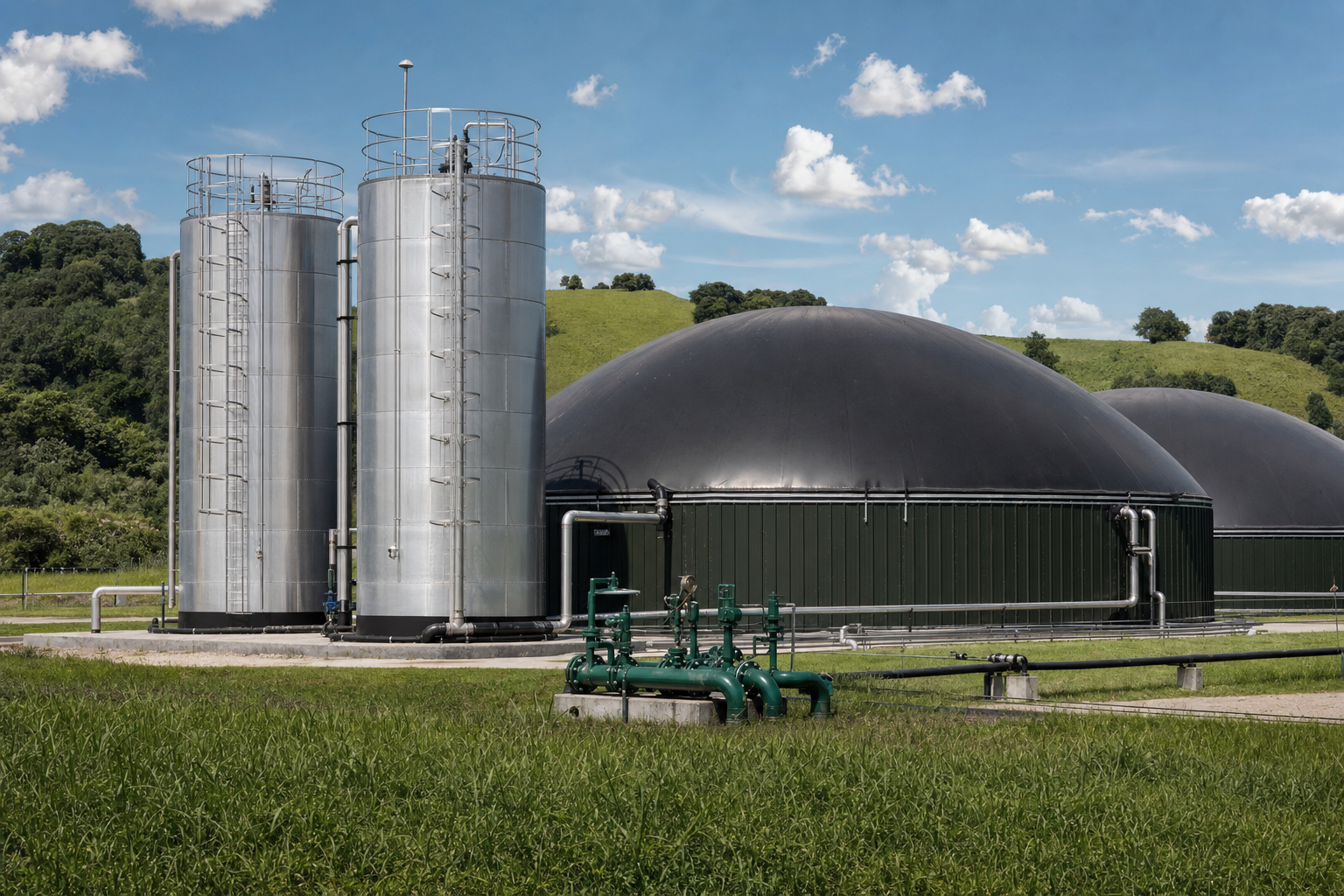 Instalação de biodigestores do Grupo ARO